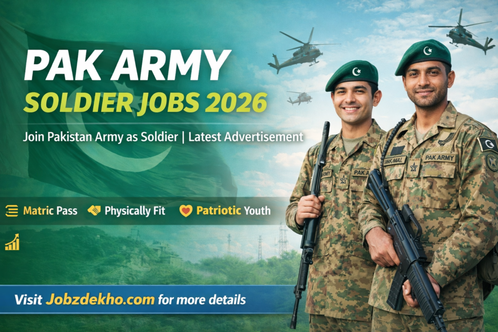 Pak Army Soldier Jobs 2026 | Pakistan Army Latest Career Opportunity | Online Apply