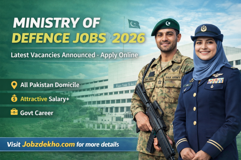 Ministry of Defence Jobs 2026 | Latest MOD Advertisement | Apply Online