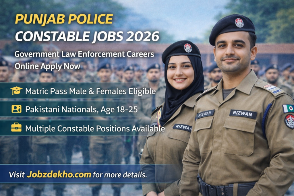 Punjab Police Constable Jobs 2026 | Latest 10000+ Recruitments Opportunity | Online Apply